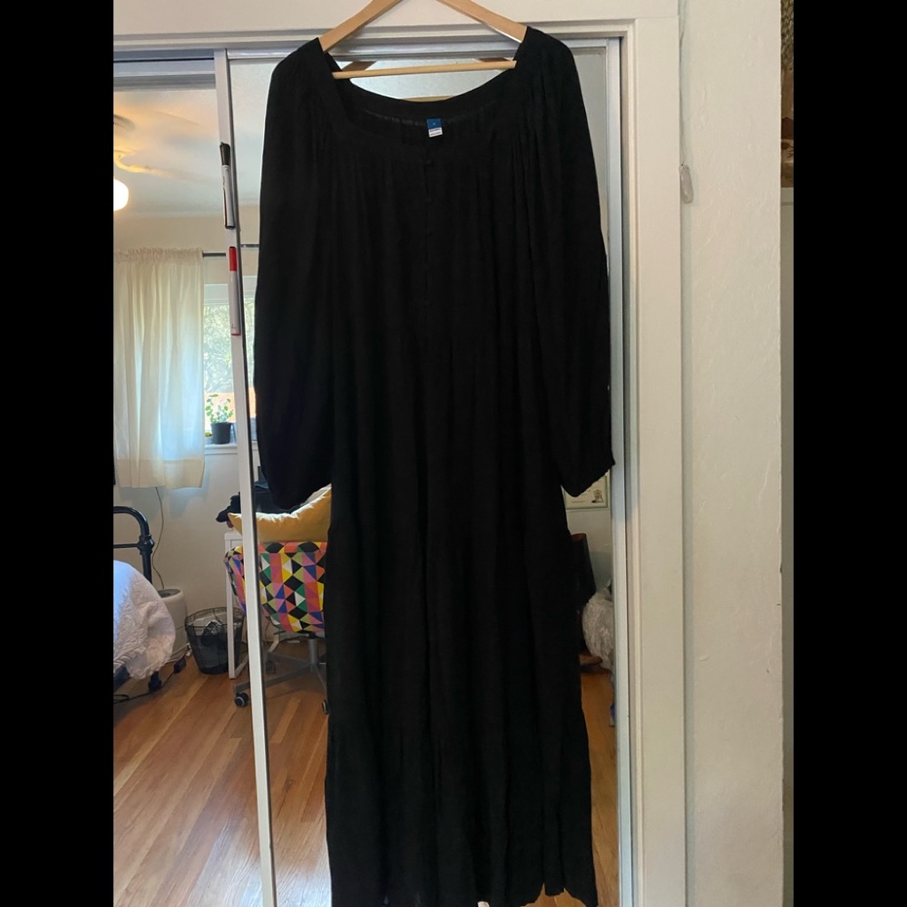 Black Long Loose Dress